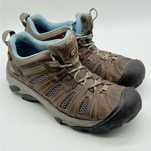 Keen Voyager Lace Up Hiking Shoes Women's 9 Blue Hook Outdoor Trail Wear